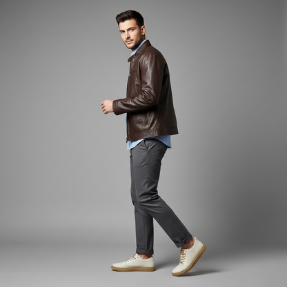 Men's Leather Sneakers | Stylish Men's Trainers
