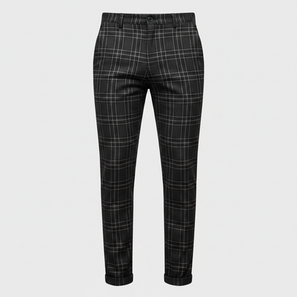 Sasha Checked Chinos | Men's Trousers