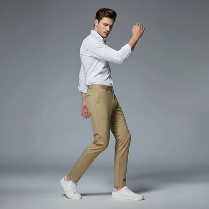 Saul | Men's Slim Fit Stretch Trousers