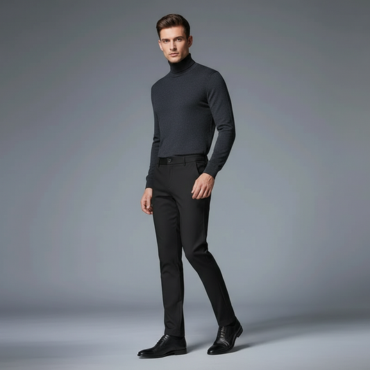 Saul | Men's Slim Fit Stretch Trousers