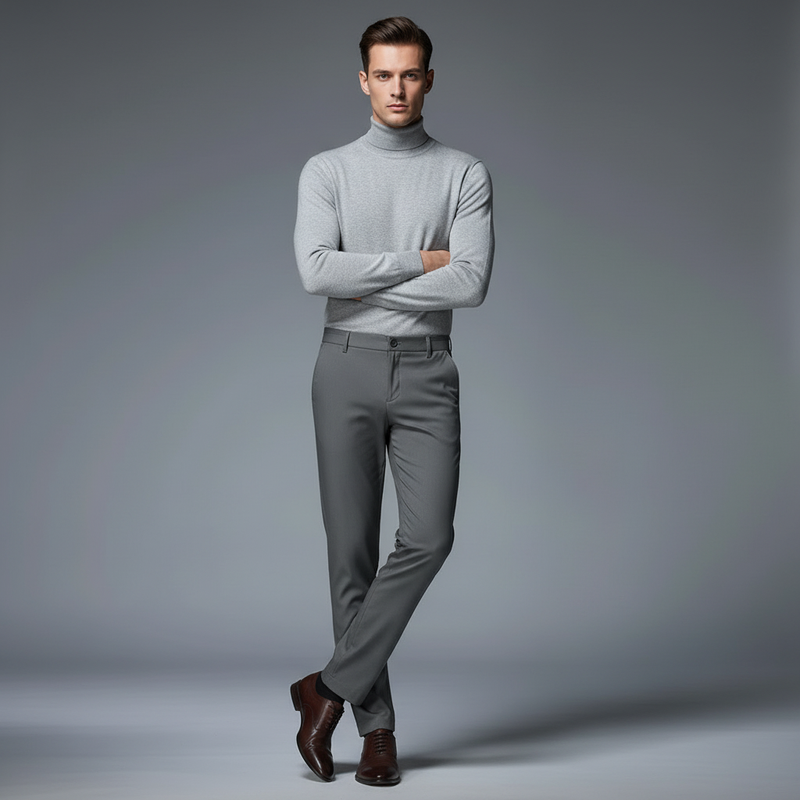 Saul | Men's Slim Fit Stretch Trousers