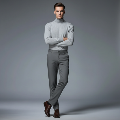 Saul | Men's Slim Fit Stretch Trousers